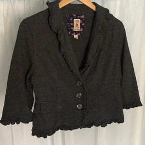 jacket with ruffles